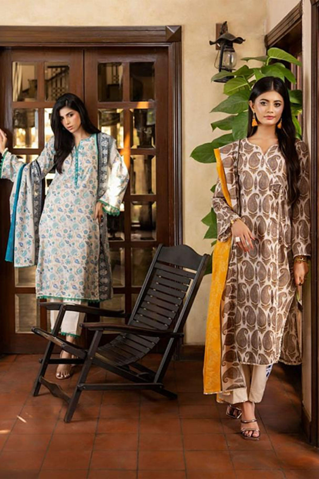 Soft Serenity Floral Lawn Suit