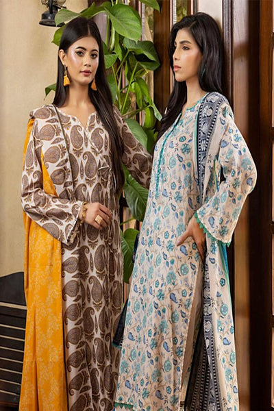 Soft Serenity Floral Lawn Suit