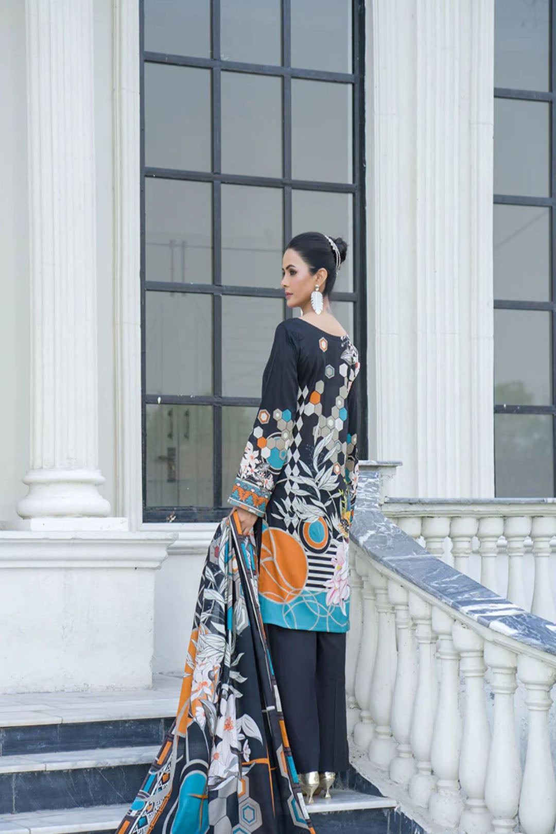 Urban Geometry Unstitched Lawn Suit