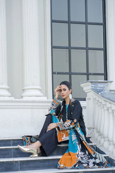 Urban Geometry Unstitched Lawn Suit